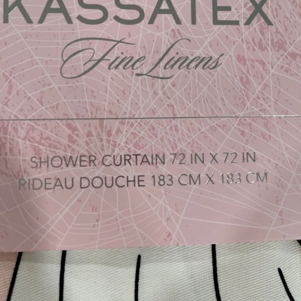 Kassatex Pink Ghost and Disco Ball Shower Curtain